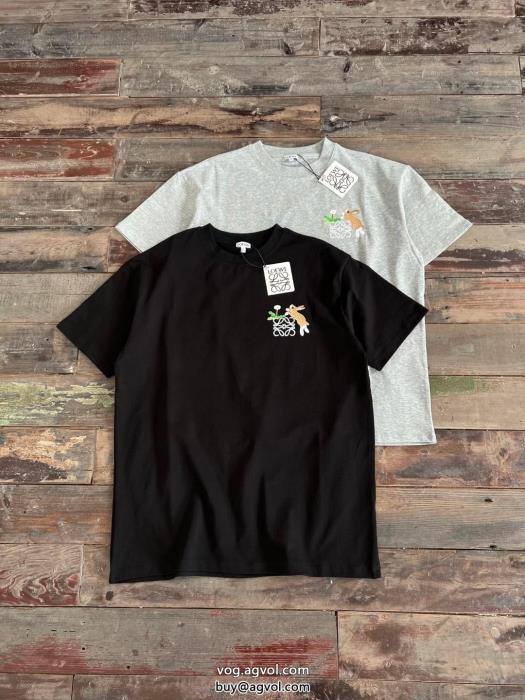 ロエベSS23オシャレ着心地の良いブランド コピー 着払い半袖Tシャツ_0_2