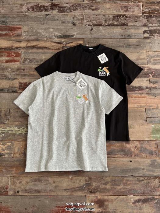 ロエベSS23オシャレ着心地の良いブランド コピー 着払い半袖Tシャツ_0_3