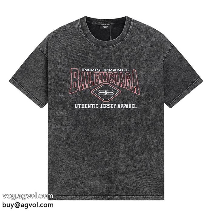 コピー 商品 ブランド男女共用清涼感とカジュアルスタイル半袖Tシャツbalenciaga_0_1