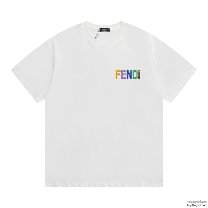 コピー 商品 ブランド最安値モード感の高いFENDI半袖Tシャツ_0_0