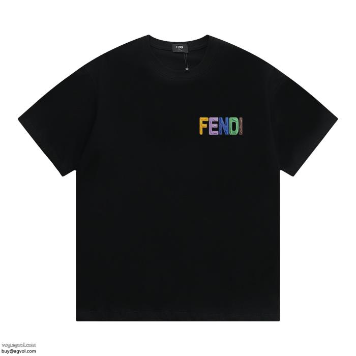 コピー 商品 ブランド最安値モード感の高いFENDI半袖Tシャツ_0_2