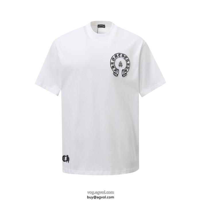偽物 通販 半袖TシャツCHROME HEARTS23秋冬新作入手困難柔らかな着心地_0_0