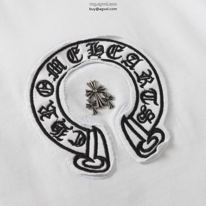 偽物 通販 半袖TシャツCHROME HEARTS23秋冬新作入手困難柔らかな着心地_0_2