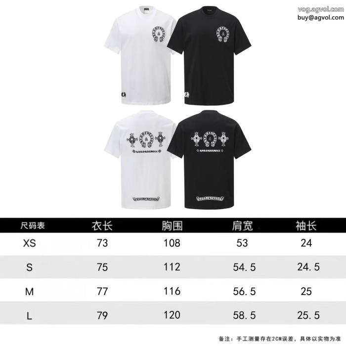 偽物 通販 半袖TシャツCHROME HEARTS23秋冬新作入手困難柔らかな着心地_0_5