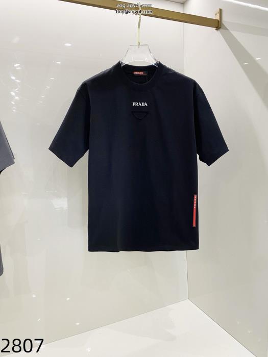 PRADA激安 通販 専門スタイルアップ上品23AW お早目に半袖Tシャツ_0_0