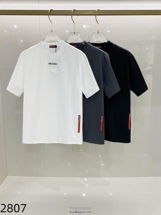 PRADA激安 通販 専門スタイルアップ上品23AW お早目に半袖Tシャツ_0_2