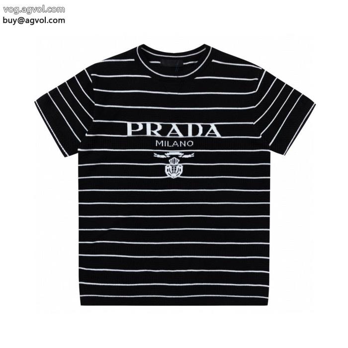 PRADA半袖Tシャツスーパー コピー 通販好印象123%2025年秋冬のトレンド_0_1