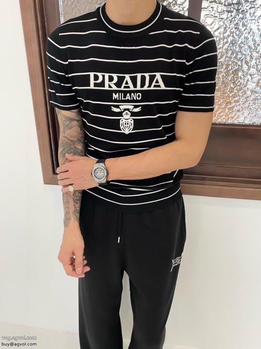 PRADA半袖Tシャツスーパー コピー 通販好印象123%2025年秋冬のトレンド_0_3