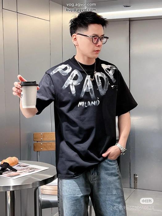 半袖TシャツPRADA冬に最強アイテム限定版プリント偽物 ブランド 販売_0_1