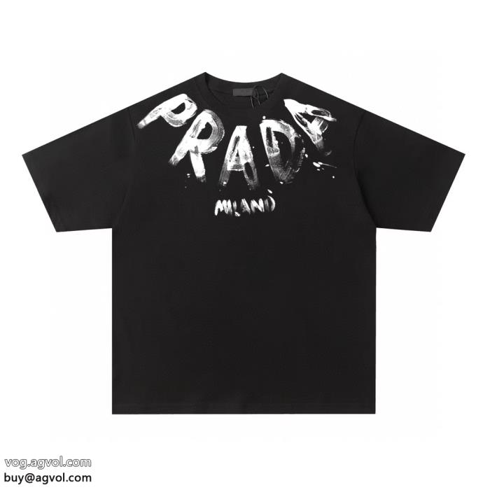 半袖TシャツPRADA冬に最強アイテム限定版プリント偽物 ブランド 販売_0_2