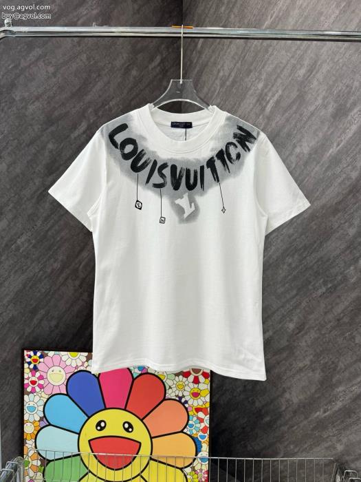 ブランド コピー 販売 LOUIS VUITTON半袖Tシャツ王道コンビSS23オシャレ_0_3