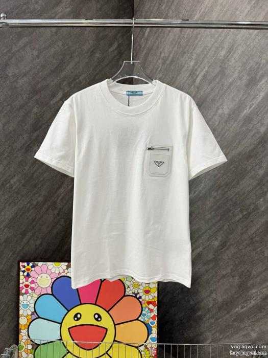 最前線2025今季トレンドの限定アイテム通販 ブランドPRADA半袖Tシャツ_0_1