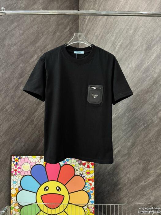 最前線2025今季トレンドの限定アイテム通販 ブランドPRADA半袖Tシャツ_0_3