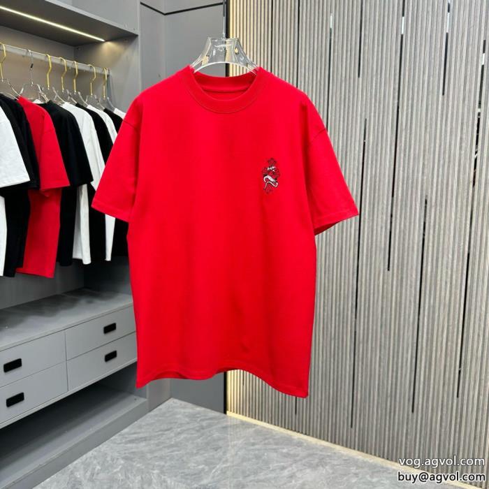 オシャレな印象に最新2025CHROME HEARTSブランド コピー 安心半袖Tシャツ_0_3
