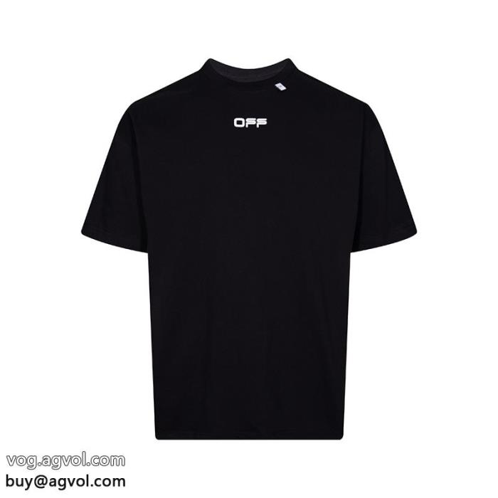 オフホワイト2025限定新作クラシックな雰囲気のトップス激安 通販 専門半袖Tシャツ_0_4