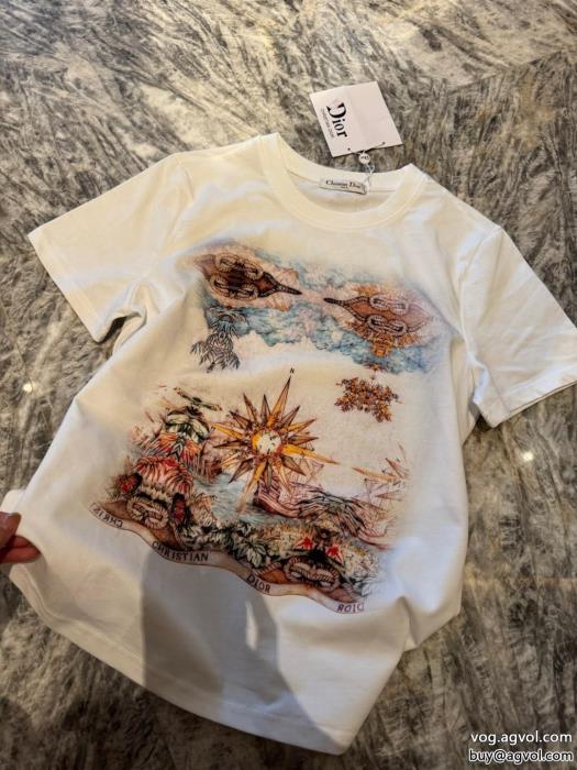 大胆なデザイン個性的なデザインDIOR半袖Tシャツ偽 ブランド 販売_0_0