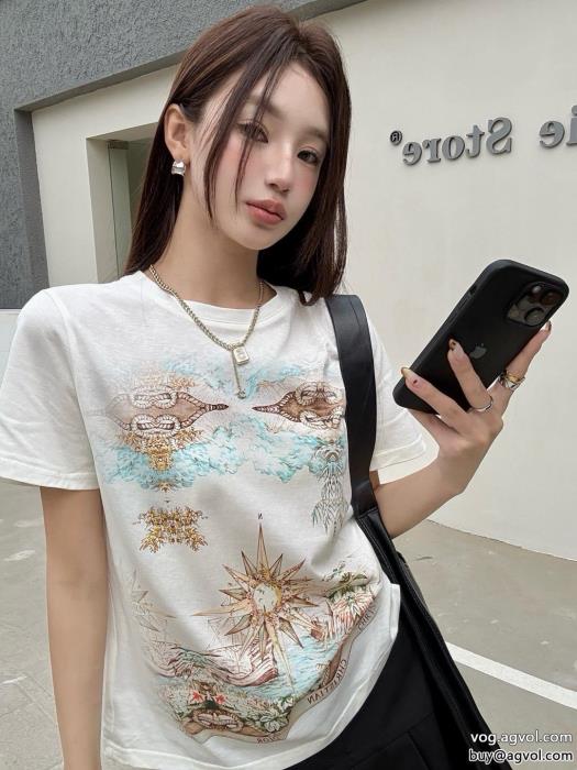 大胆なデザイン個性的なデザインDIOR半袖Tシャツ偽 ブランド 販売_0_2