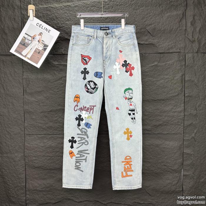 ジーンズ肌触りの良いサラりと爆発的な人気ブランド 激安 CHROME HEARTS_0_0