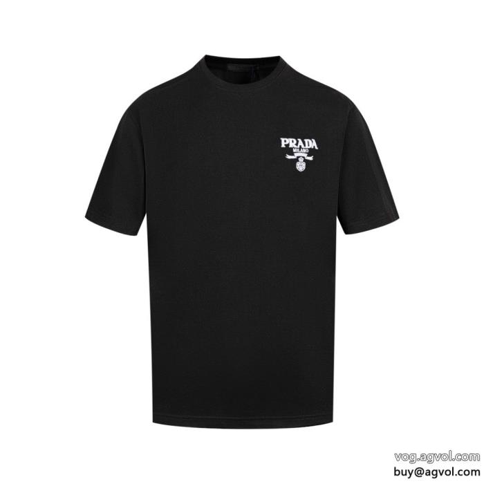 お洒落な印象にヴィンテージ感ブランド 偽物 通販プラダ半袖Tシャツ_0_0
