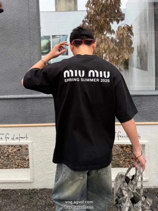MIUMIUスーパー コピー 通販スタイルアップ上品完売間近半袖Tシャツ_0_4