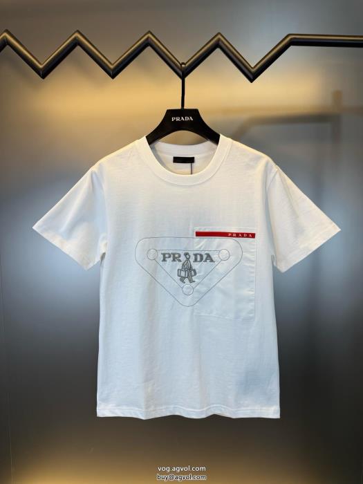 半袖Tシャツブランド 激安 安定感がありトレンドスタイルPRADA_0_2