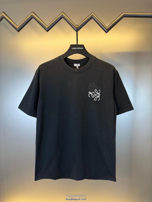 ブランド スーパー コピー 舗正規品保証23秋冬透け感優しい半袖Tシャツロエベ_0_1