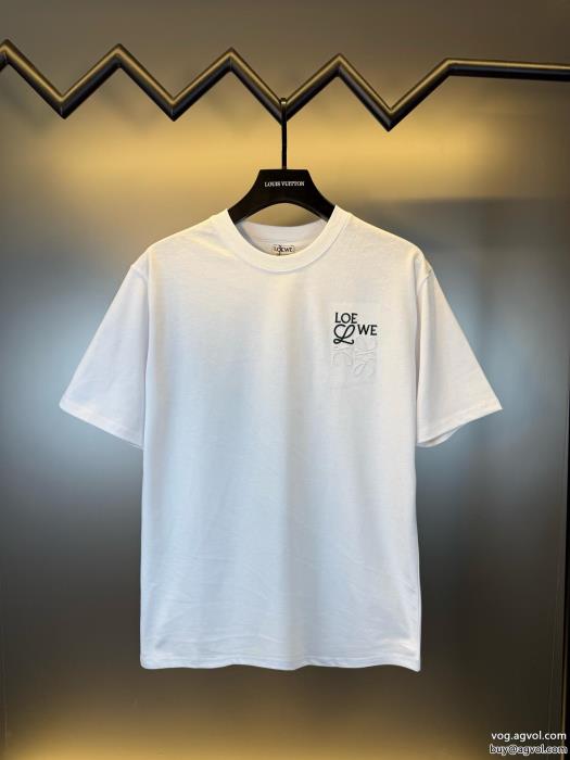 ブランド スーパー コピー 舗正規品保証23秋冬透け感優しい半袖Tシャツロエベ_0_2