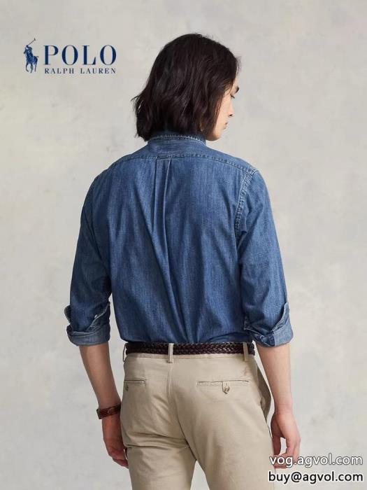 長袖シャツコピー 品 ブランドより格上げして大人っぽい印象が素敵Polo Ralph Lauren_0_2