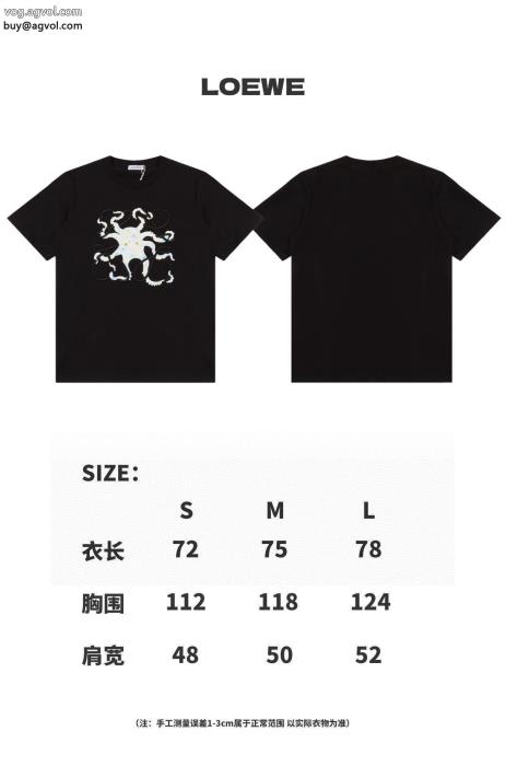 ロエベ快適な着心地最新で男女兼用にもお勧めブランド コピー 優良半袖Tシャツ_0_2
