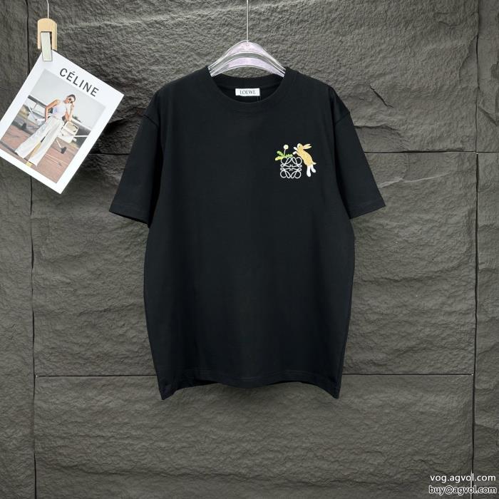 ロエベ偽 ブランド 半袖Tシャツ注目冬新作優しい肌触り_0_1