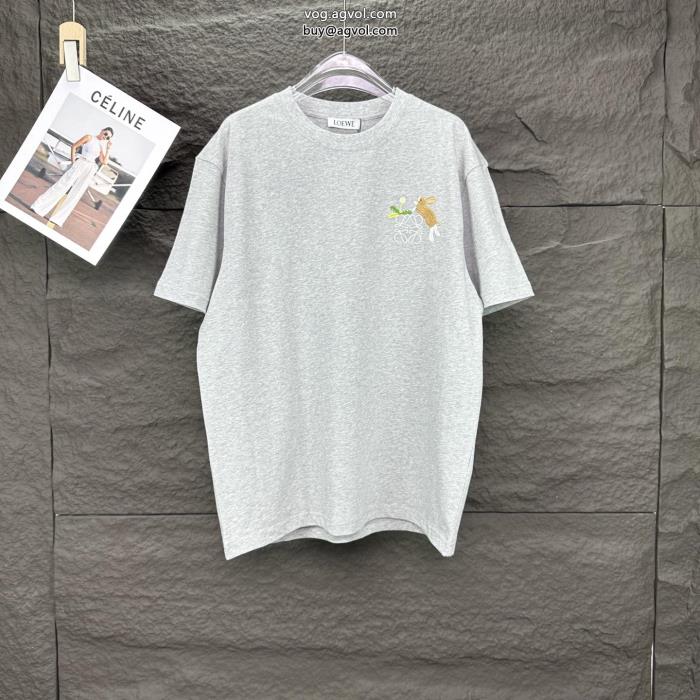 ロエベ偽 ブランド 半袖Tシャツ注目冬新作優しい肌触り_0_2