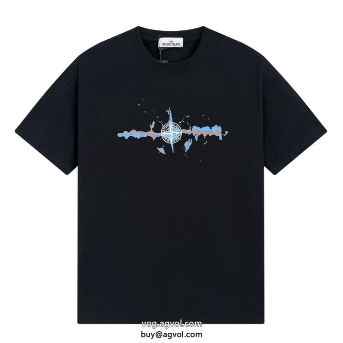 スーパー コピー 安心Stone Island半袖Tシャツファッションの最先端！コスパ最強_0_4