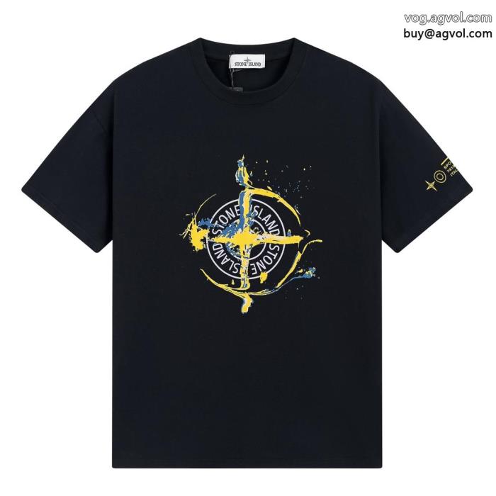 今季新作 セール2025秋冬の流行りの新品半袖TシャツStone Islandスーパー コピー 通販_0_3