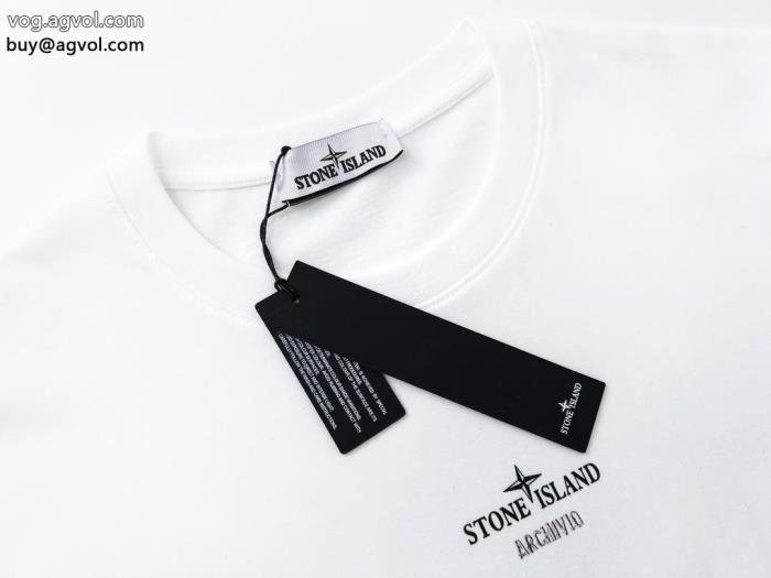 Stone Island23秋冬最新モデル高いクオリティブランド レプリカ半袖Tシャツ_0_4