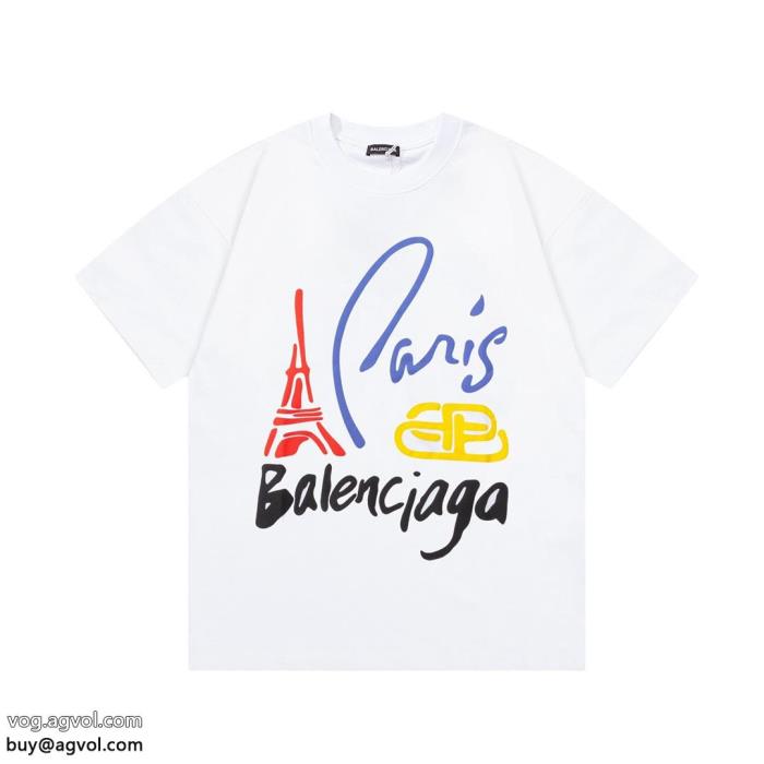 偽 ブランド balenciaga品が良い2025冬に意外と人気な新作半袖Tシャツ_0_1