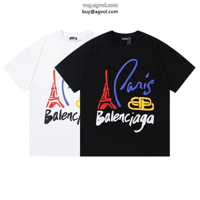 偽 ブランド balenciaga品が良い2025冬に意外と人気な新作半袖Tシャツ_0_3