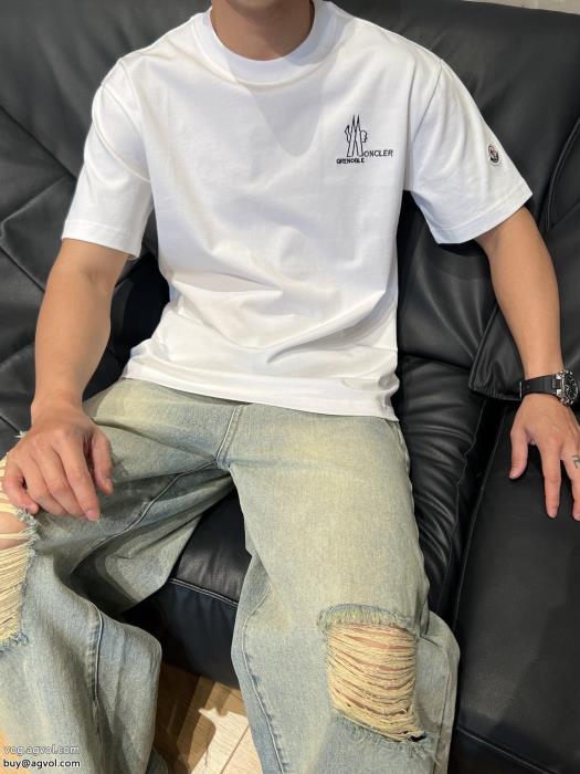 2025年秋の新作コレクション透け感優しい偽 ブランド 販売MONCLER半袖Tシャツ_0_2