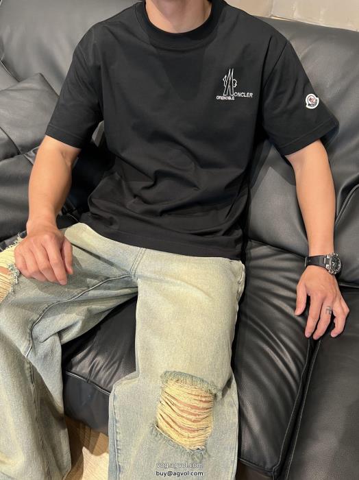 2025年秋の新作コレクション透け感優しい偽 ブランド 販売MONCLER半袖Tシャツ_0_3