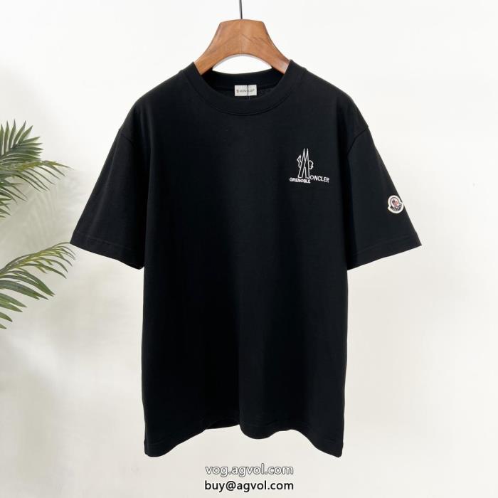 2025年秋の新作コレクション透け感優しい偽 ブランド 販売MONCLER半袖Tシャツ_0_4