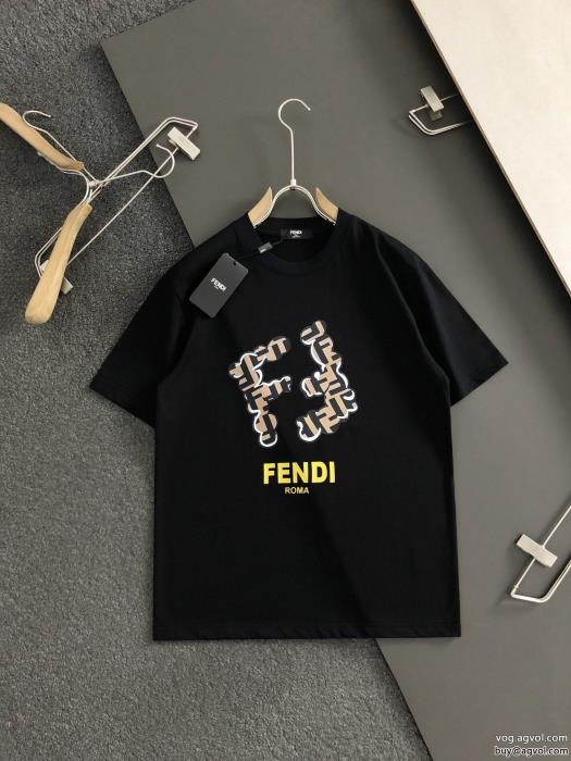 偽物 ブランドFENDINEW　新作 都会的な印象のスタイル半袖Tシャツ_0_2
