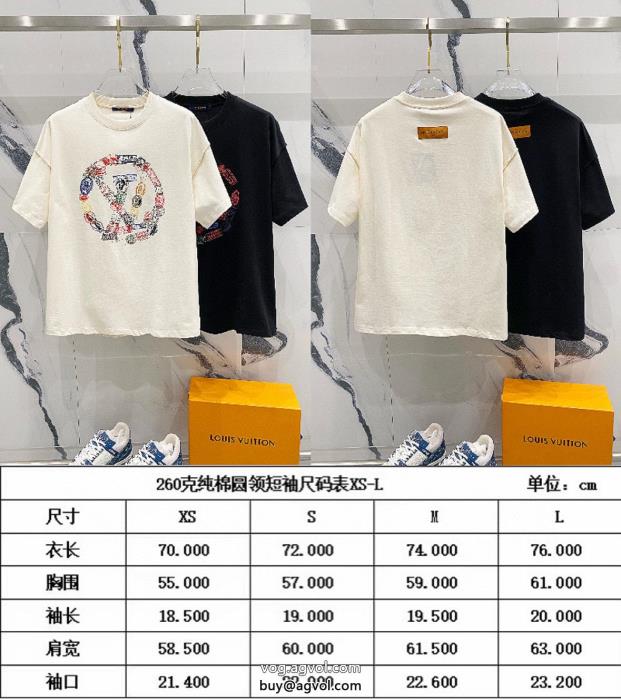 大人の余裕が漂うSS23完売必至コピー ブランド 販売半袖Tシャツルイ ヴィトン_0_4