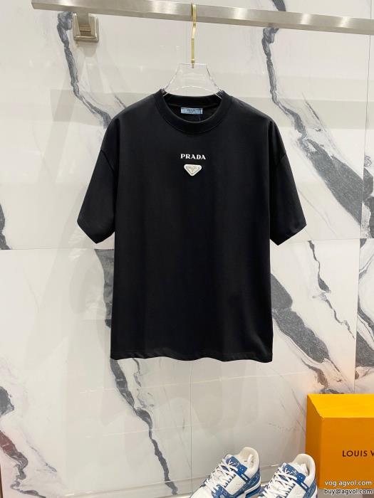 ブランド スーパー コピー 優良半袖Tシャツ優しい肌触り魅力が光るPRADA_0_2