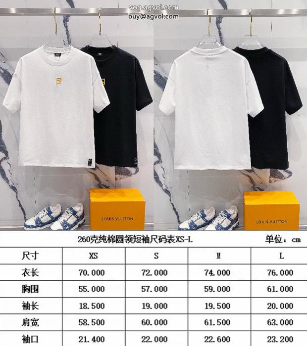 人気商品再入荷透け感優しい半袖Tシャツブランド 品 激安 通販フェンディ_0_4