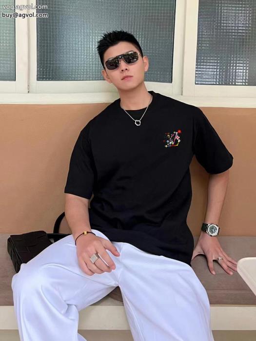 半袖Tシャツ自分へのご褒美着こなし自在LOUIS VUITTONコピー 商品 ブランド_0_0