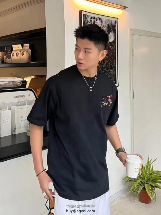 半袖Tシャツ自分へのご褒美着こなし自在LOUIS VUITTONコピー 商品 ブランド_0_2