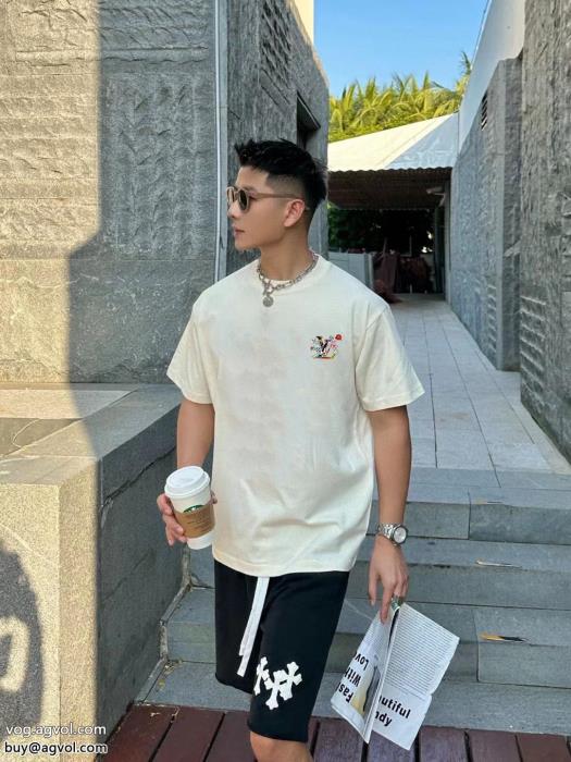 半袖Tシャツ自分へのご褒美着こなし自在LOUIS VUITTONコピー 商品 ブランド_0_4