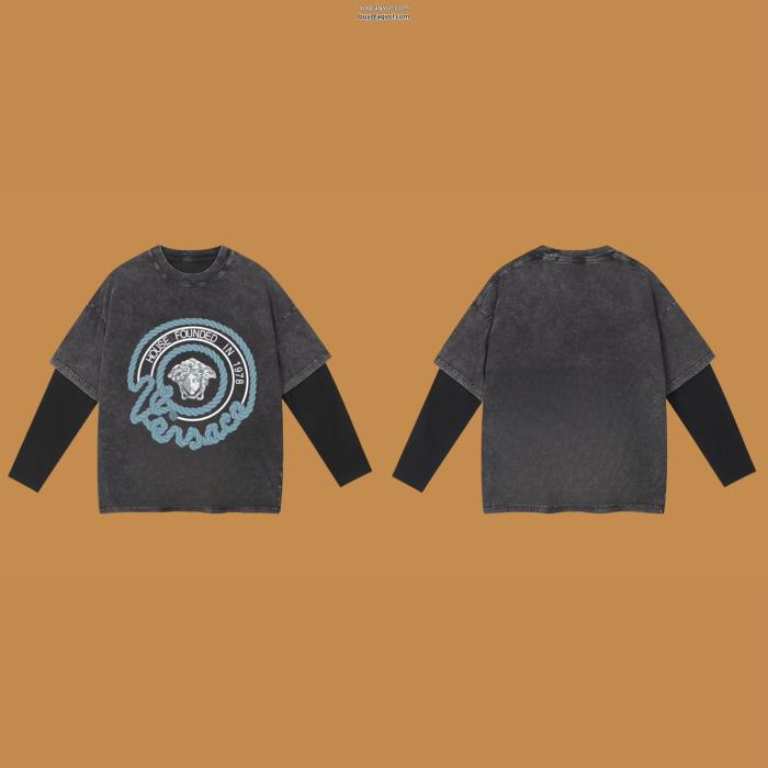 VERSACEブランド 偽物 激安長袖Tシャツ高級感のあるデザイン大人気限定カラー_0_2