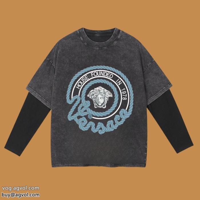 VERSACEブランド 偽物 激安長袖Tシャツ高級感のあるデザイン大人気限定カラー_0_3