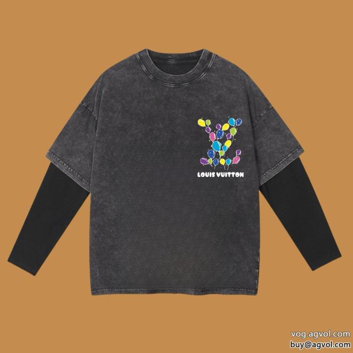長袖Tシャツスーパー コピー 安心LOUIS VUITTON透け感優しい存在感は抜群_0_0