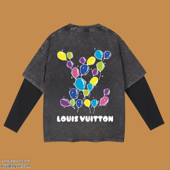 長袖Tシャツスーパー コピー 安心LOUIS VUITTON透け感優しい存在感は抜群_0_1